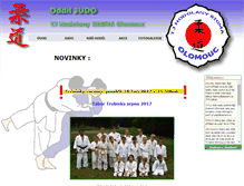 Tablet Screenshot of judo-olomouc.eu